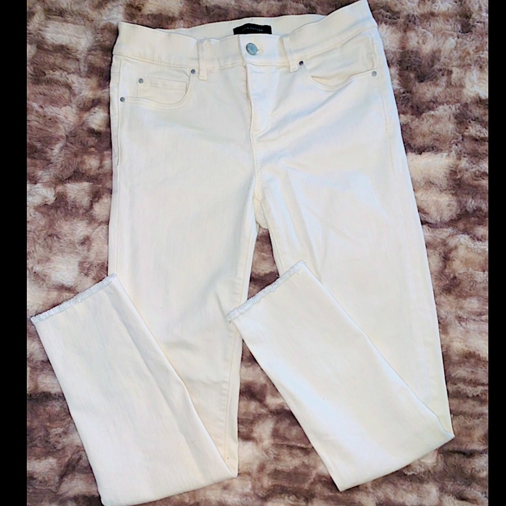 Ann Taylor Jeans | Cream Skinny Jeans |